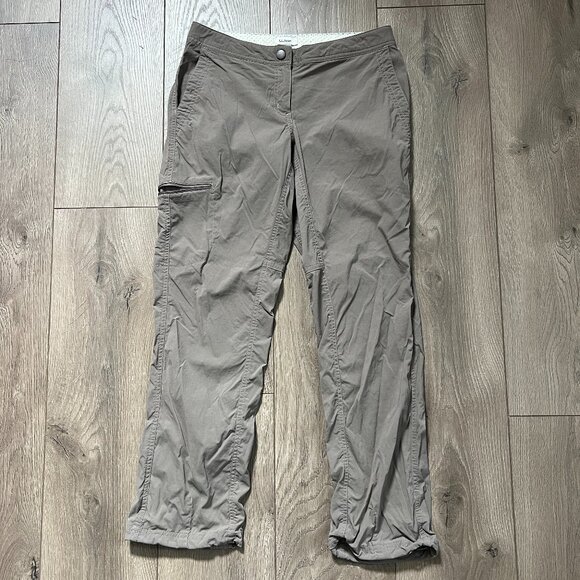 LL Bean Water-Repellent Comfort Trail Pants Mid Rise Straight Leg Size 4 Petite - Picture 1 of 4